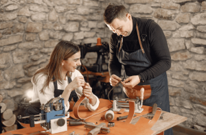 Leather making workshop