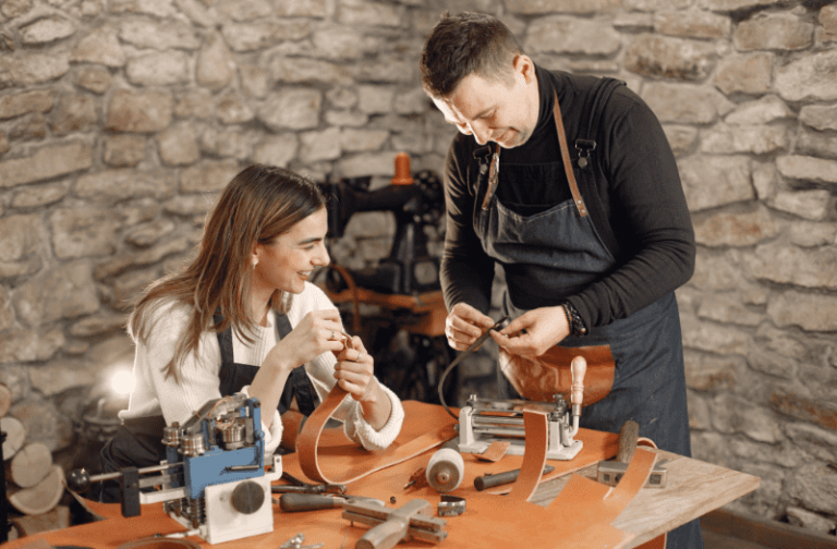 Leather making workshop